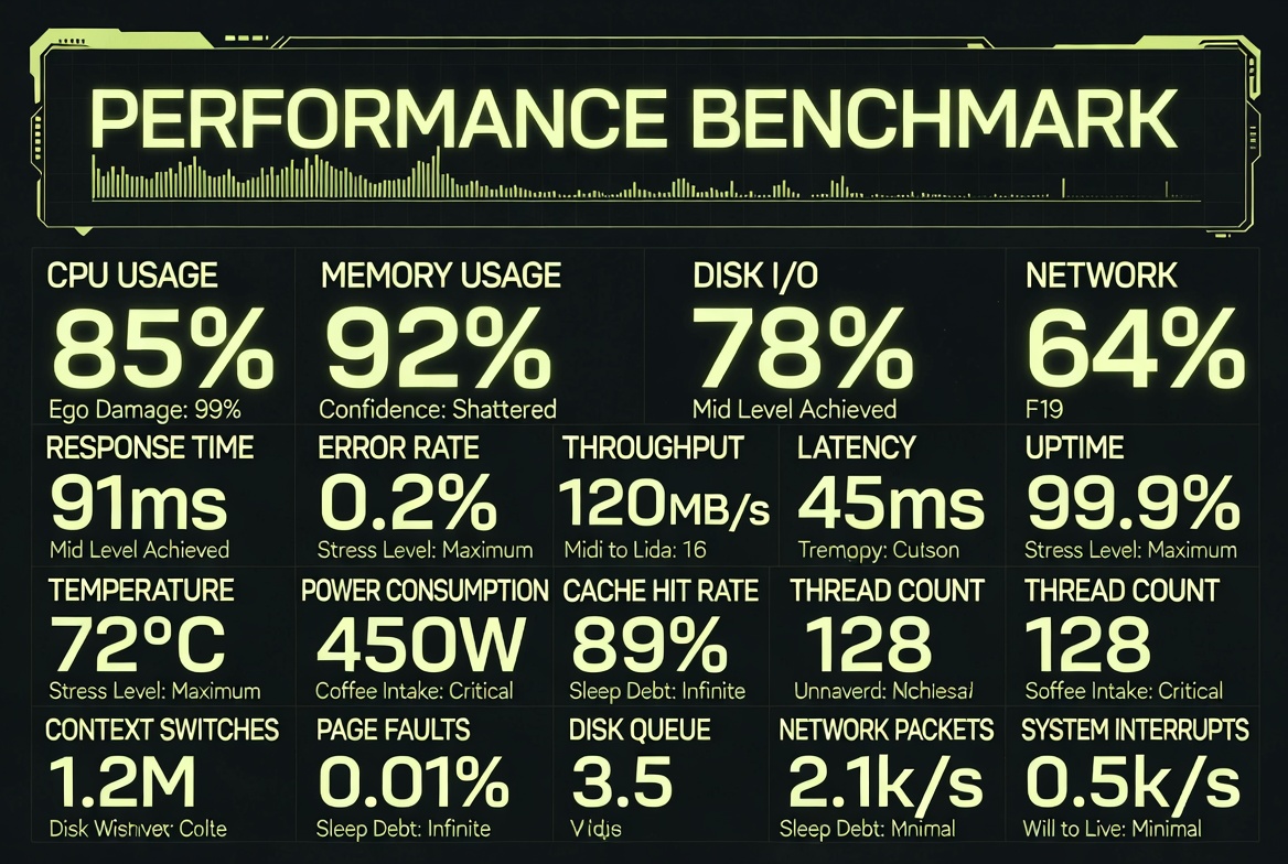 Performance Benchmark Dashboard